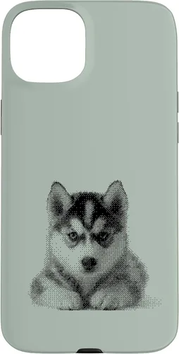 Vista 8 de Chic Husky Puppy for Dog Mom and Paw Parents Case for iPhone 15