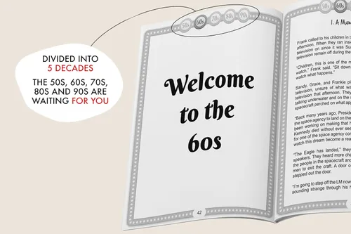 Vista 4 de Decades of Uplifting Short Stories for Seniors 100 Funny Stories from the 50s to 90s that are Easy to Read for Elderly Women and Men (LARGE PRINT)