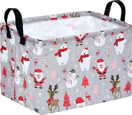 Vista 30 de Cesta de almacenamiento vacía para niños, organizador de almacenamiento impermeable de béisbol, cestas plegables con asas para mujeres, cesta