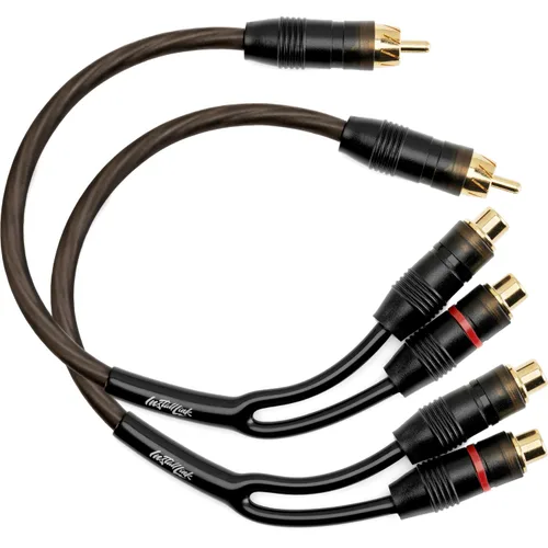 Vista 17 de Install Link - Cable de audio RCA para subwoofer o cable estéreo, adaptador en Y 1-hembra a 2-macho divisor, paquete de 2
