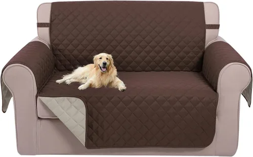 Vista 74 de U-NICE HOME Funda para sillón reclinable, reversible, con correas elásticas, resistente al agua, protege de perros y mascotas, sillón pequeño
