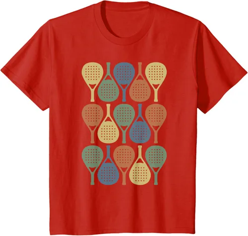 Vista 3 de Vintage Retro Padel Camiseta de Padel Sports Lover