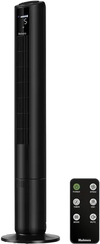 Vista 12 de HOLMES Ventilador de torre inteligente con conexión WI-FI de 36 pulgadas, ventilador Alexa, control de voz, oscilación, panel de control digital