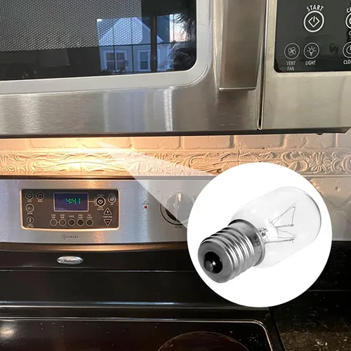 Vista 7 de Bombilla de microondas para Whirlpool, 8206232A, bombillas para Maytag GE Kenmore sobre campana extractora, Kei 125V 40W, bombillas de microondas