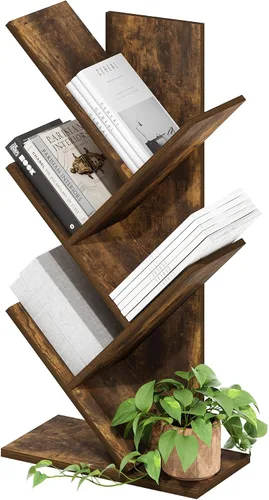 Vista 44 de Furinno PASIR - Estantería de libros de 2 niveles, estantería moderna de 9 x 12 x 21, estanterías abiertas para sala de estar, dormitorio, oficina