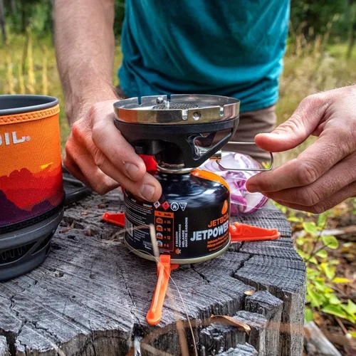 Vista 3 de Jetboil MiniMo - Sistema de cocina para estufa de camping y mochileros con control de calor ajustable
