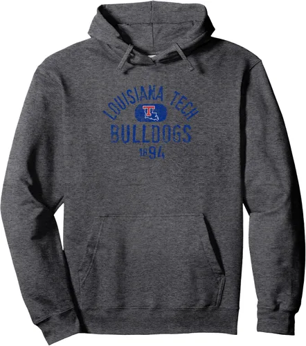Vista 4 de Louisiana Tech Bulldogs Vintage 1894 - Sudadera con capucha con licencia