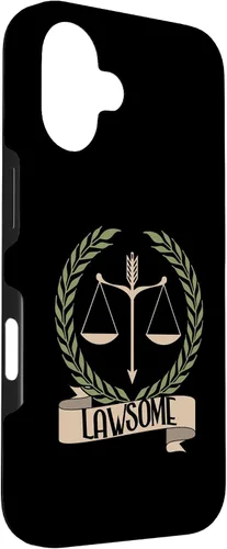 Vista 3 de Lawsome Scales Of Justice Lawyer Law Student Case for iPhone 16