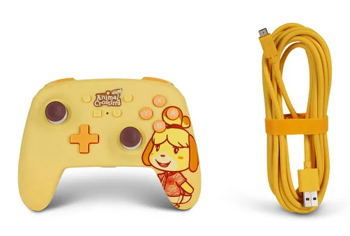 Vista 9 de PowerA Enhanced Wired Controller for Nintendo Switch - Animal Crossing Isabelle
