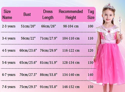 Vista 6 de Disfraz de princesa para niñas, disfraz rosa para Halloween, cosplay, fiesta de carnaval