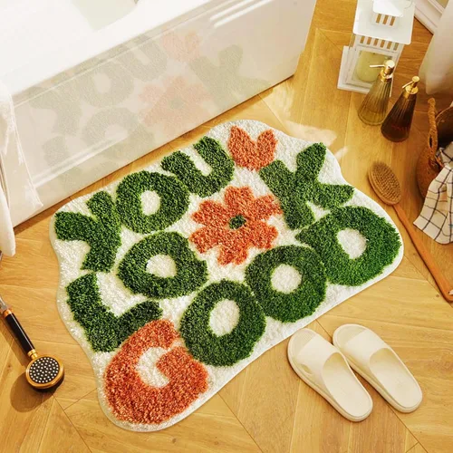 Vista 11 de Get Naked - Alfombra de baño negra – Divertida alfombra de baño antideslizante de felpa, 20 x 40 pulgadas, microfibra absorbente de secado rápido