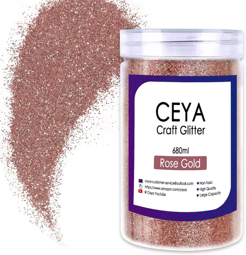 Vista 42 de Ceya Polvo de purpurina ultra fina de 3.8 onzas/110g, Admiral Blue Crafts Glitter de 1/128 pulgadas, 0.008 pulgadas, 0.2mm para slime, resina epoxi