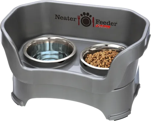 Vista 35 de Neater Pet Brands Neater Feeder Deluxe Cuencos para Perros Elevad os a Prueba de Derrames para Perros Pequeños Menos de 19 lbs, Fabricado en EE.UU.
