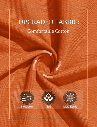 Vista 5 de MAGCOMSEN Camisetas de manga larga con cuello en V para mujer, básicas de algodón, camisetas casuales de ajuste clásico, suaves y transpirables