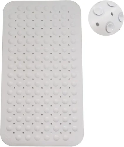 Vista 9 de Tapete antideslizante para bañera con ventosa y orificios de drenaje, tapete de baño para bañera, tapete de baño para bañera