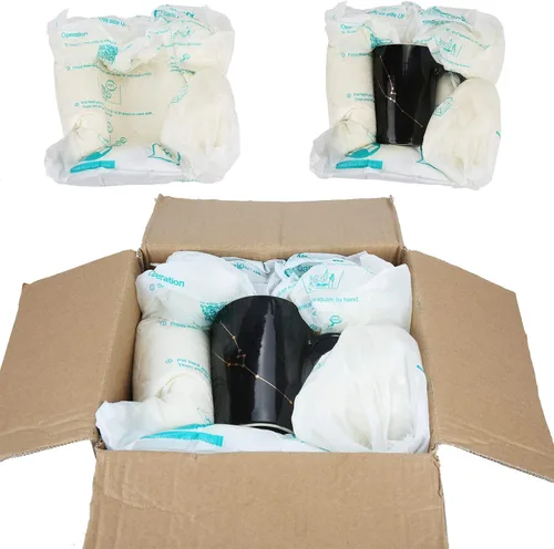 Vista 8 de Bolsa de espuma para envío, paquete de 8 prácticas bolsas de embalaje de espuma de expansión de temperatura ambiente, paquete instantáneo de llenado