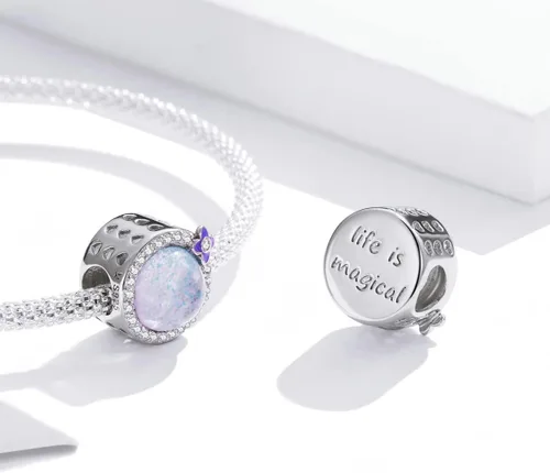 Vista 3 de 925 Sterling Silver Bead Charms for Jewelry Bracelets Exquisite Statement Charm for Necklaces for Women and Teen Girls Holiday Christmas Gifts