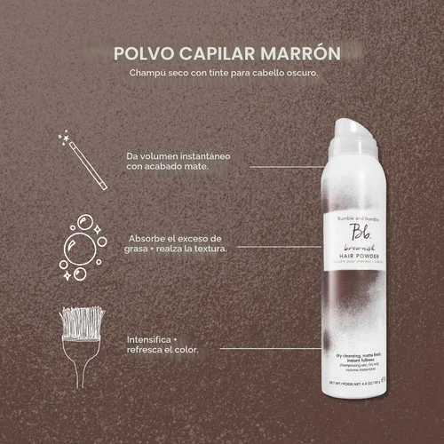 Vista 4 de Bumble & Bumbre polvo para cabello amarronado 4.4 onzas