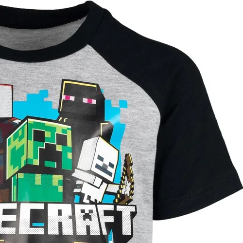 Vista 7 de Minecraft Conjunto de pantalones cortos de rizo francés para niños
