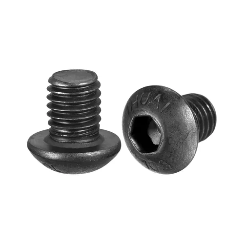 Vista 14 de uxcell Tornillos de cabeza de botón hexagonal M8x40mm Tornillos de acero de aleación 10pcs