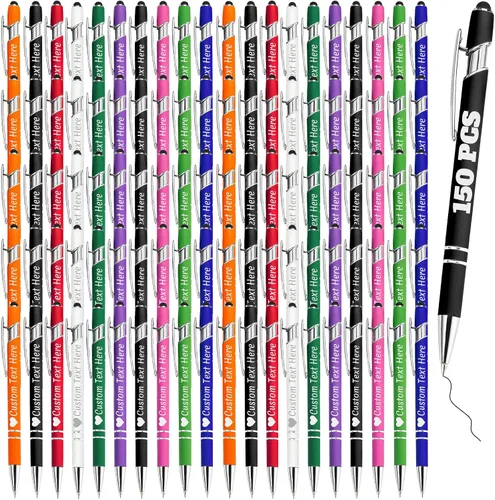 Vista 94 de Bolígrafos personalizados a granel 10 con nombre, grabados con punta de lápiz, bolígrafos de bola personalizados de escritura suave, regalos