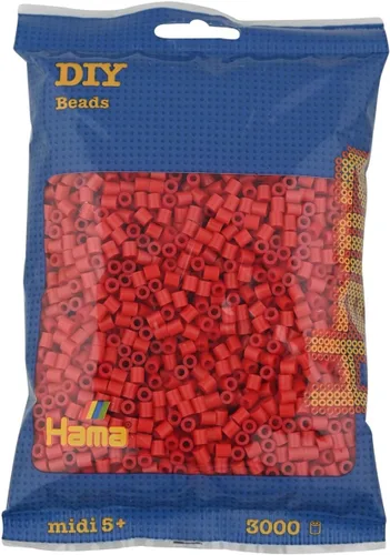 Vista 11 de Hama Perlen 201-49 Iron-On Beads Bag with Approx. 3000 Midi Craft Beads with Diameter 5 mm in Azure Blue, Creative Craft Fun for Young and Old