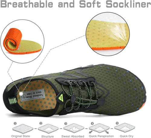 Vista 4 de Mens Womens Water Shoes Quick Dry Swim Shoes Beach Shoes Pool Surfing Aqua Sports