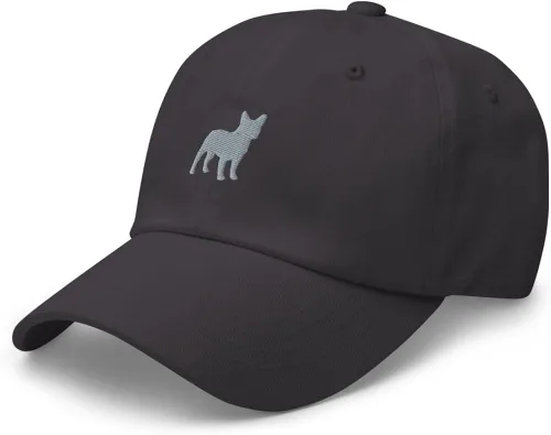Vista 3 de Sombrero de bulldog francés, sombrero de béisbol bordado, sombrero de mamá de bulldog francés, sombrero de papá de bulldog francés, regalos