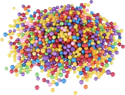 Vista 25 de MECCANIXITY Bolas de espuma de cuentas de espuma de 0.079 a 0.118 pulgadas para decoraciones de bodas y fiestas, pequeñas bolas de embalaje