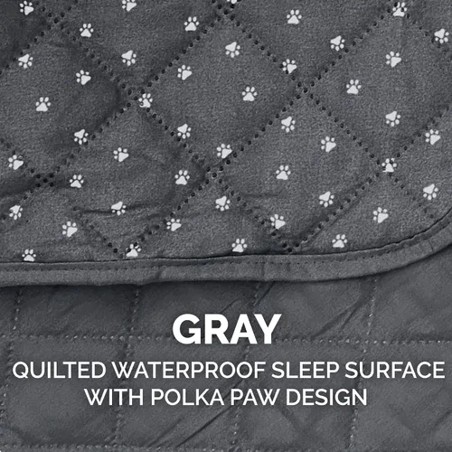 Vista 5 de Furhaven - Funda para muebles de sala de estar para perros y gatos, protector reversible con estampado de patas, resistente al agua, lavable