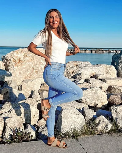 Vista 5 de GRAPENT Pantalones de mezclilla ajustados para mujer, cintura alta, elásticos, clásicos, de tiro alto, adelgazantes, pantalones de mezclilla 2023