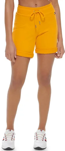 Vista 4 de Tommy Hilfiger Pantalón corto de rizo francés cómodo con cordón en la cintura para mujer