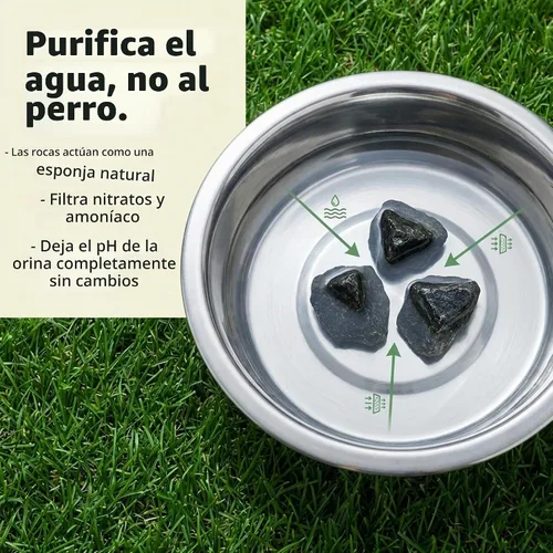Vista 3 de Rocas para perros, para prevenir marcas de quemaduras del césped, en un suministro de 2 meses