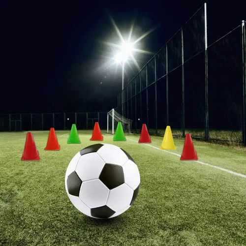 Vista 6 de Mirepty Conos de Tráfico de Plástico de 7 Pulgadas Marcador de Agilidad para Entrenamiento Deportivo para Fútbol, Patinaje, Fútbol Americano