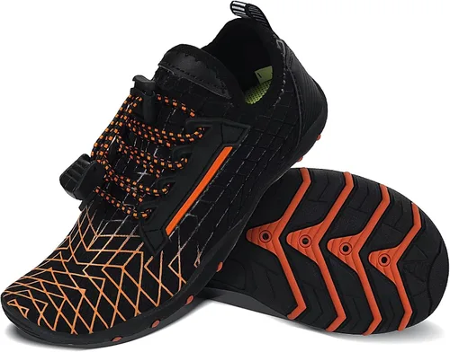 Vista 8 de Zapatos de agua para niños y niñas, de secado rápido, calcetines acuáticos descalzos, playa, piscina, natación, tenis deportivos ligeros para niños