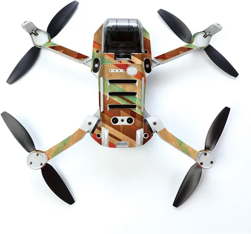 Vista 3 de MightySkins Skin para DJI Mavic Mini Drone Quadcopter portátil – Madera abstracta Cubierta protectora de vinilo duradera y única Fácil