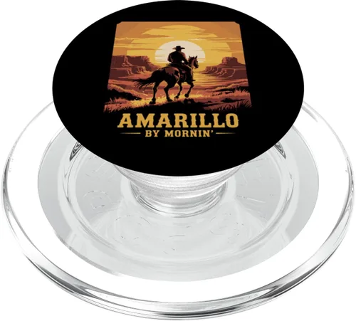 Vista 7 de Amarillo by Mornin Folk Style Western Country Music PopSockets Adhesive PopGrip