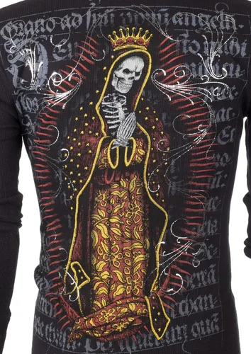 Vista 7 de Archaic by Affliction - Camisa térmica para hombre, color negro, Negro