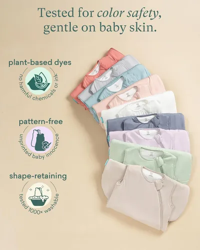 Vista 6 de PurComfy Saco de dormir súper suave de 0.5 TOG, saco de dormir de viscosa de bambú de primera calidad, manta delgada para bebé, saco de dormir