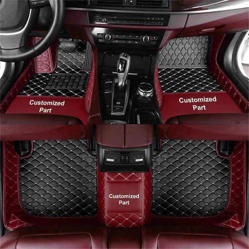 Vista 22 de Tapete para piso de automóvil hecho a medida para el 96% de los modelos de automóvil, cobertura completa, protección interior, impermeable, Beige