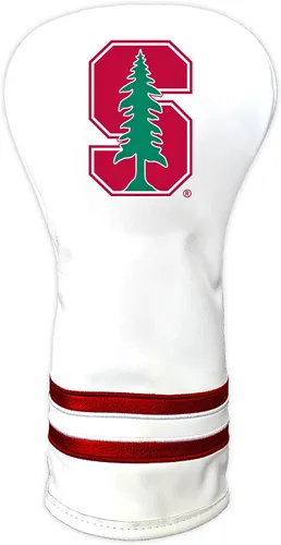 Vista 17 de Team Golf NCAA Blanco Vintage Cubierta para Cabeza de Conductor de Golf, Diseño Ajustado, Diseño Retro