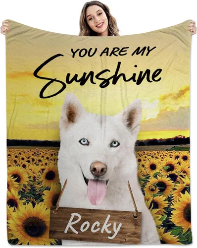 Vista 11 de Pamaheart Sube tu manta de fotos para perro, gato, mascota con foto personalizada, manta de perro y gato, manta de fotos, manta de Navidad de perro