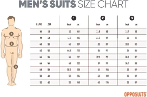 Vista 2 de Opposuits Disfraces de traje de fiesta metálica brillante para hombre, traje completo con chaqueta, pantalones y corbata
