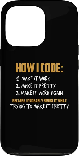 Vista 10 de iPhone 16 How To Code Funny Computer Programmer Coding Geek Novelty Case