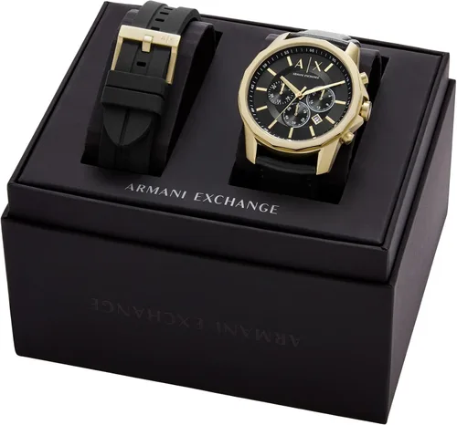 Vista 4 de Armani Exchange - Reloj de vestir cronógrafo de acero inoxidable para hombre