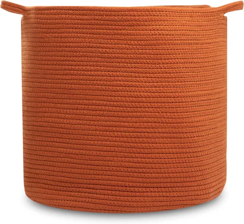 Vista 15 de Natemia Cesta de Almacenamiento Extra Grande (20" x 20" x 14") - Cestas Tejidas para Almacenamiento, Cesta de Almacenamiento de Bebé y Organizador