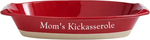Vista 11 de Let's Make Memories Plato para hornear personalizado – Cazuela rectangular para hornear – Plato de horno de gres Kickasserole – Día de la Madre