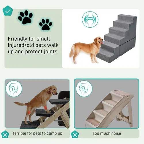 Vista 12 de Escalera para perros para camas altas de 30 pulgadas de alto