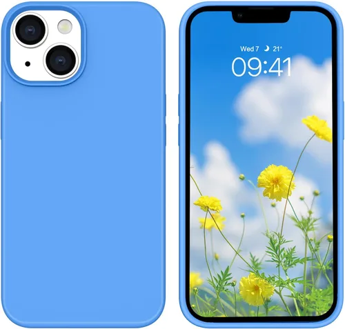 Vista 10 de BENTOBEN Funda para iPhone 14 Plus, ajuste delgado, de silicona líquida, de goma suave, antiarañazos, a prueba de golpes, con forro de microfibra