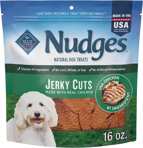 Vista 22 de Blue Buffalo Nudges Jerky Cuts - Golosinas para perros de pollo y pato